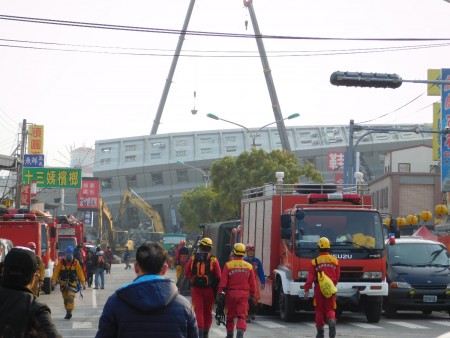 Rescue workers on the move