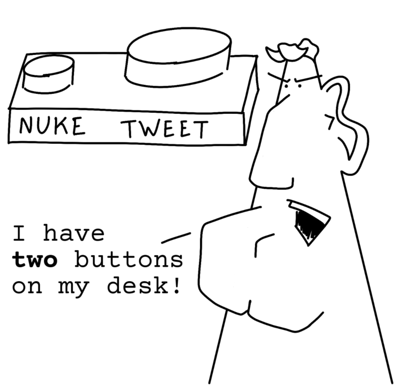 I have two buttons on my desk!