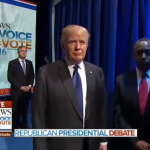 2016 Trump and Carson wait together